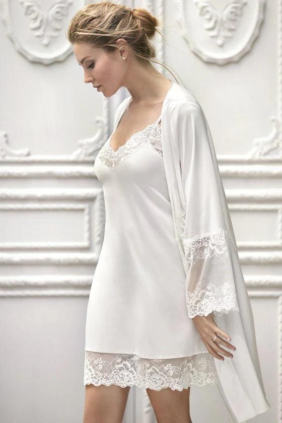Camisa Cetim Rendada "Combi B Charm Greta" para Mulher
