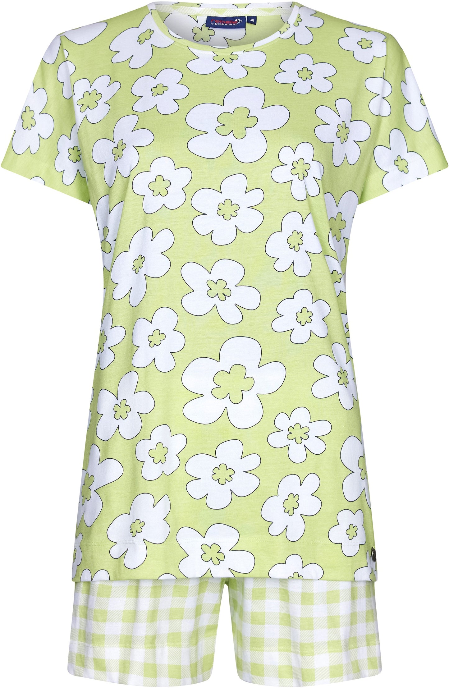 Pijama REBELLE para Mulher de Manga Curta e Calção Curto