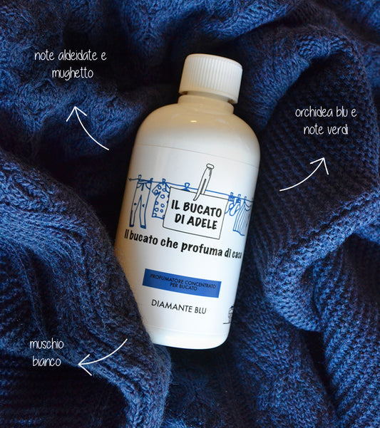IL BUCATO DI ADELE Perfumador para Maquina de Lavar Roupa DIAMANTE BLU
