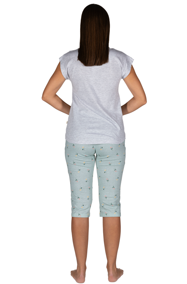Pijama Javier Golmar para Mulher Manga Curta e Corsário