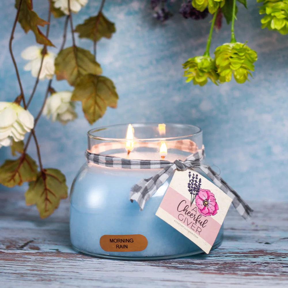 Vela Perfumada MORNING RAIN - Pavio Duplo (125 horas)
