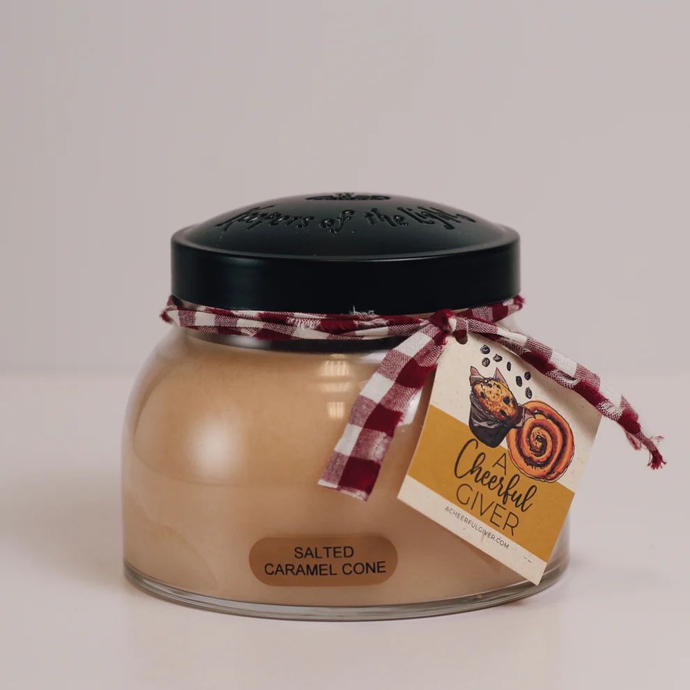 Vela Perfumada SALTED CARAMEL CONE- Pavio Duplo (125 horas)