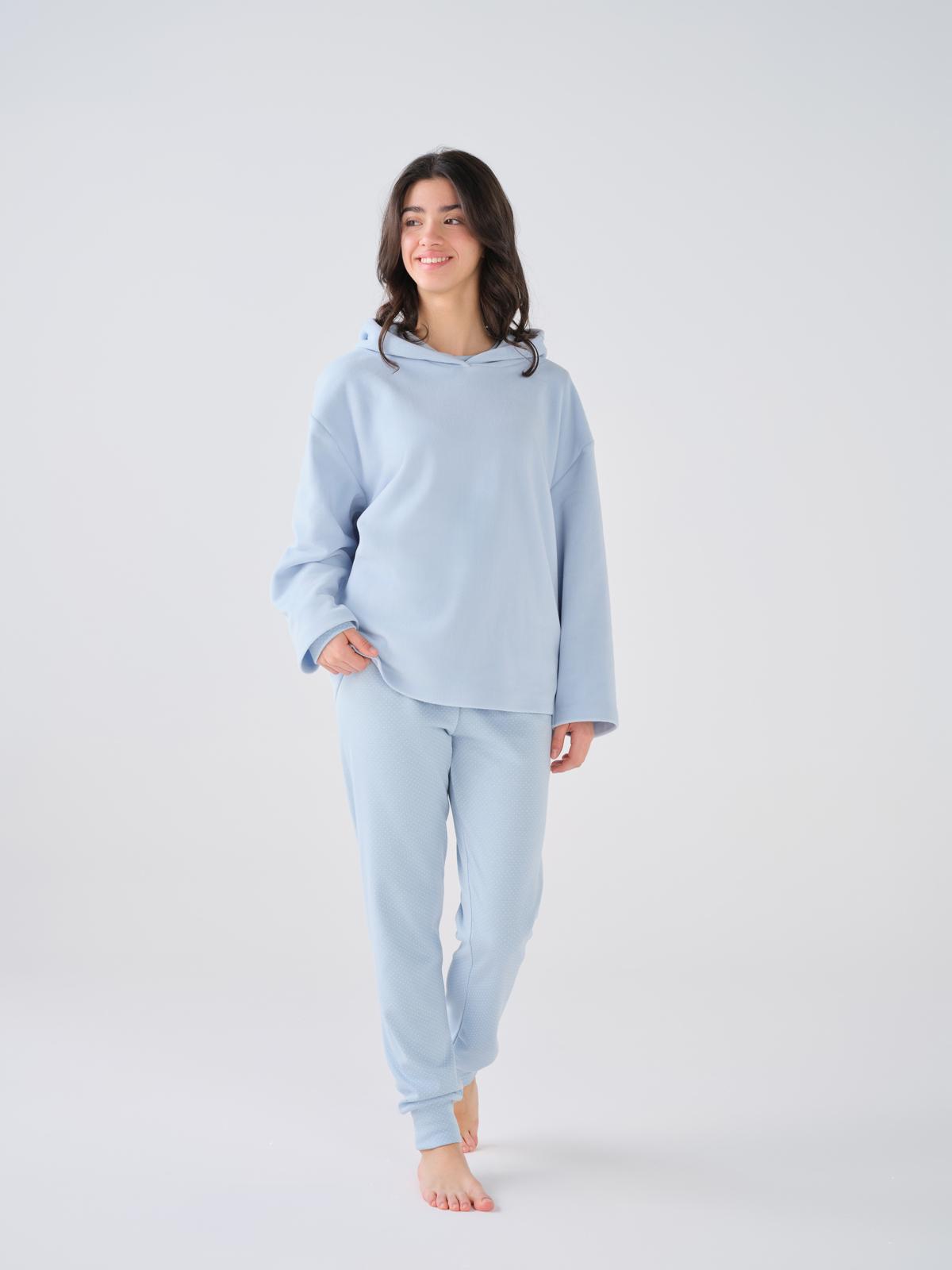 Camisolão Feminino tipo Polar com Manga Comprida e capuz CONUAL