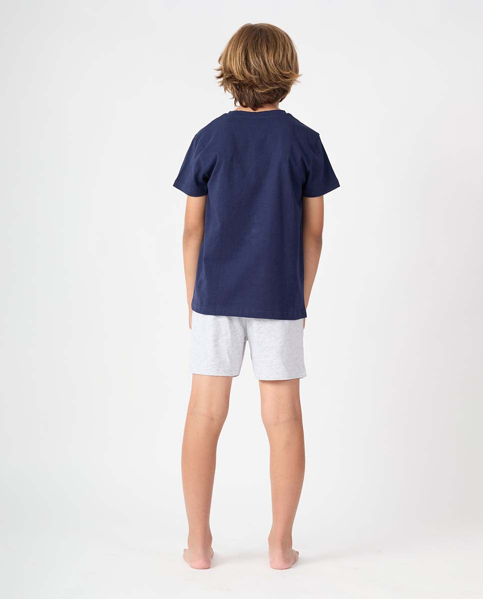 Pijama Javier Golmar para Criança Manga Curta e Calção SNOOPY