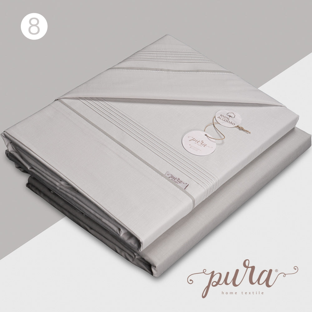 Jogo de Cama Coleção "Safira" 100% Algodão