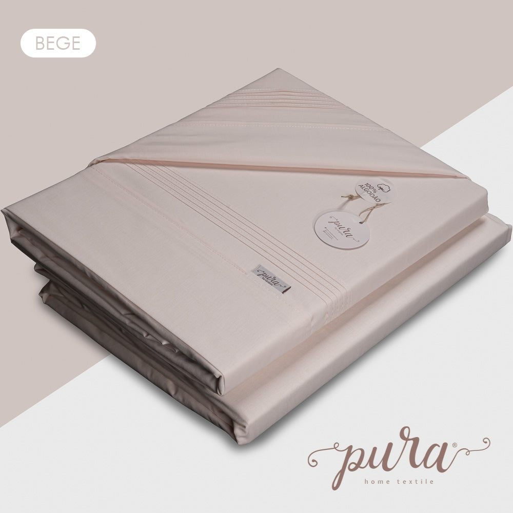 Jogo de Cama Coleção "Safira" 100% Algodão