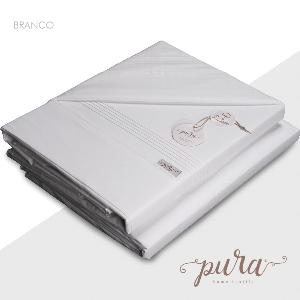 Jogo de Cama Coleção "Safira" 100% Algodão
