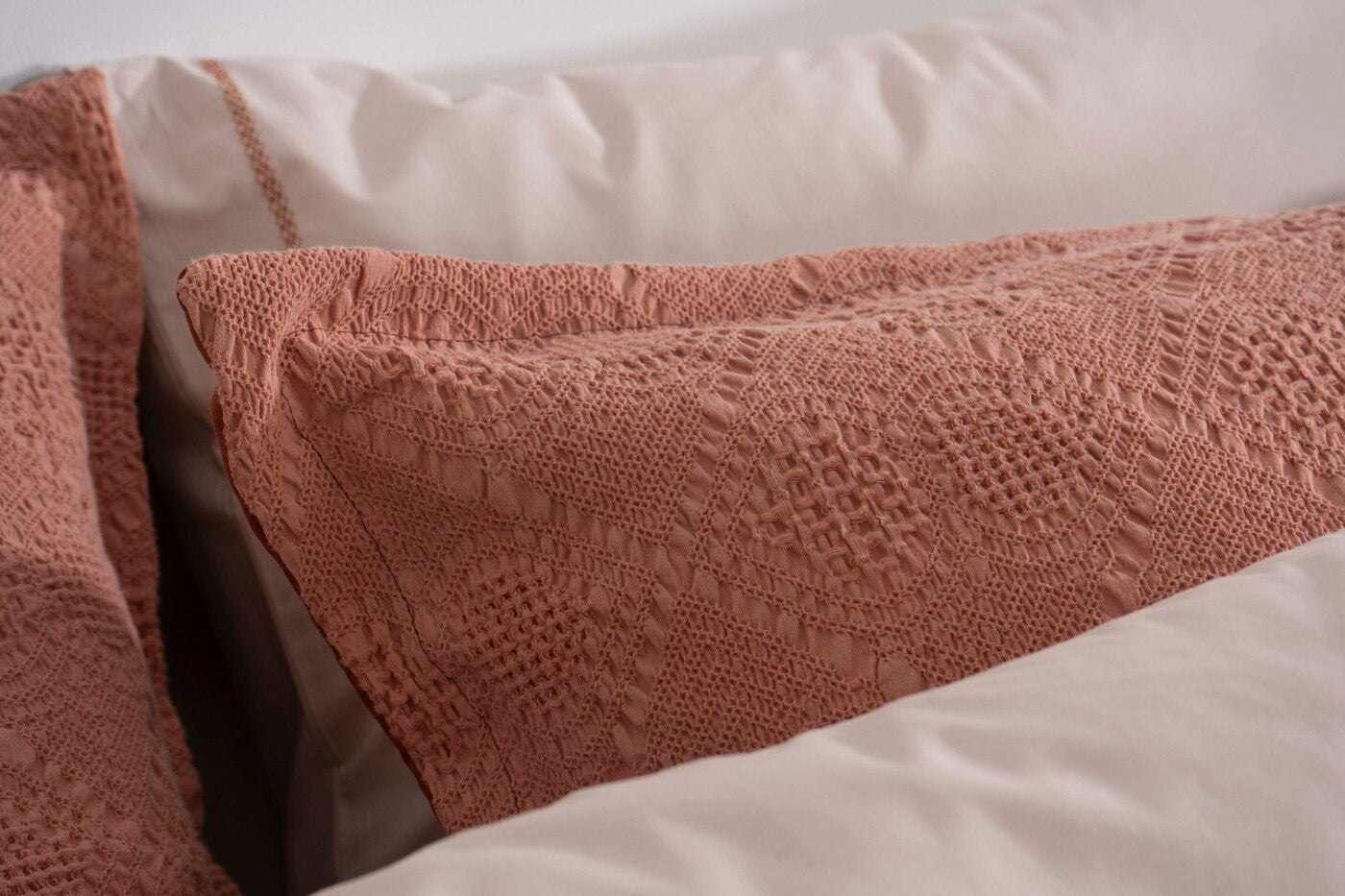 Colcha para Cama de Casal em Algodão com Relevo