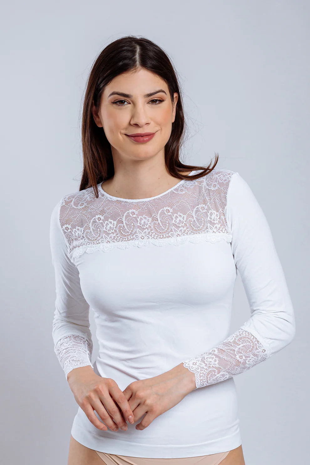 Camisola Microfibra Decote Redondo "Papoila"