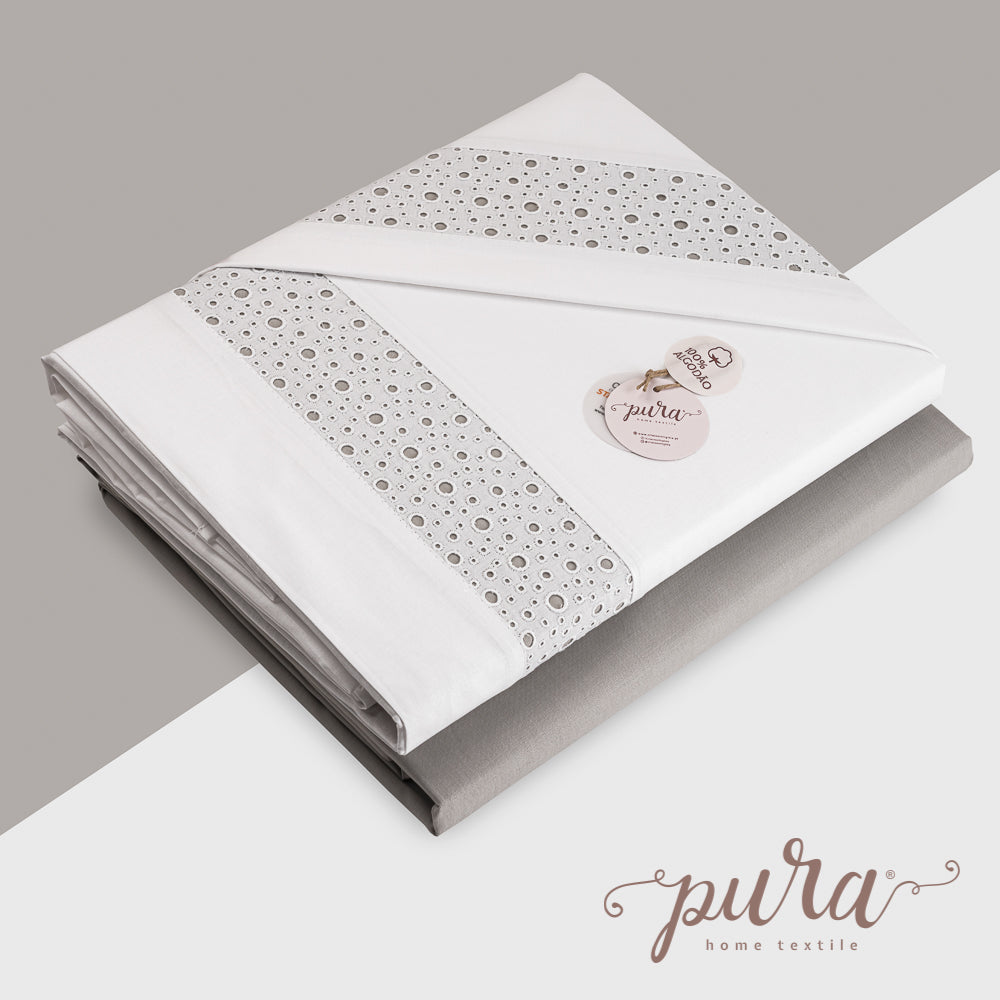 Jogo de Cama "Perla" 100% Algodão