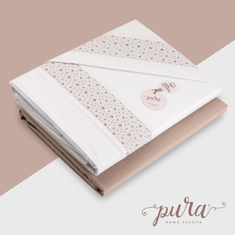 Jogo de Cama "Perla" 100% Algodão