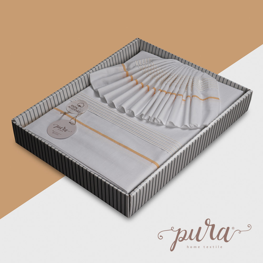 Jogo de Cama de Bebé "Safira" 100% Algodão (Cama de Grades)