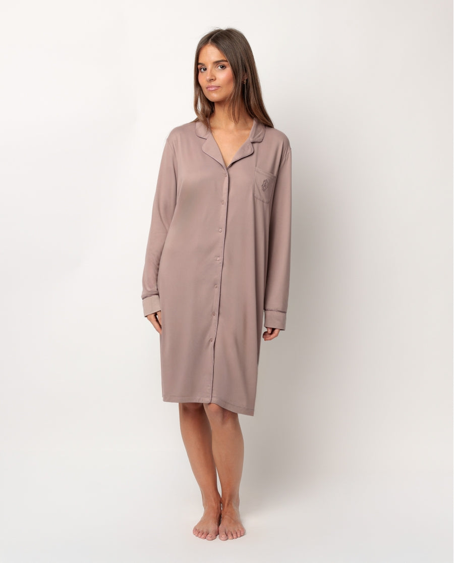 Camisa Aberta de Corte Direito Super Suave para Mulher ADMAS CLASSIC