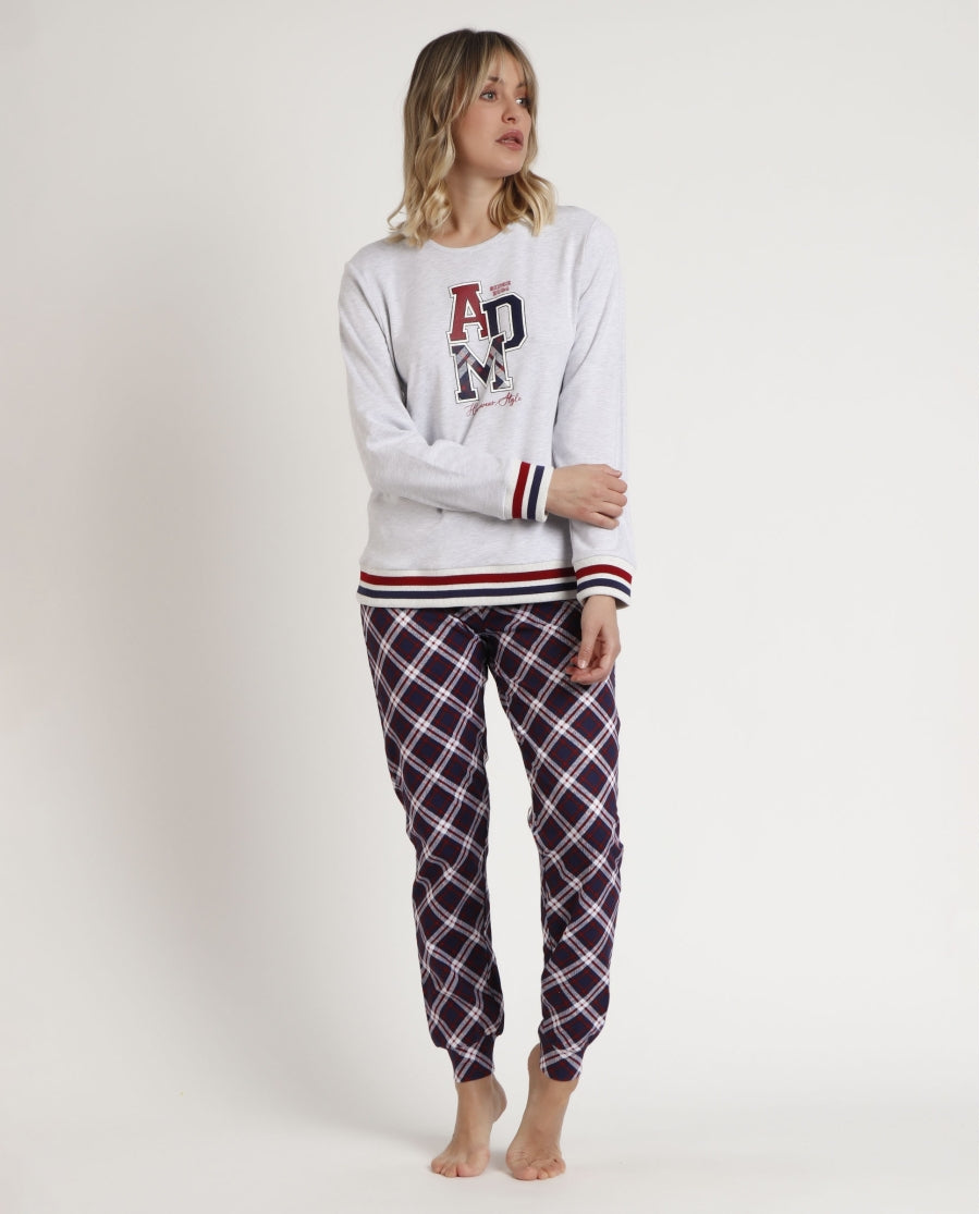Pijama de Manga Comprida para Mulher ADMAS