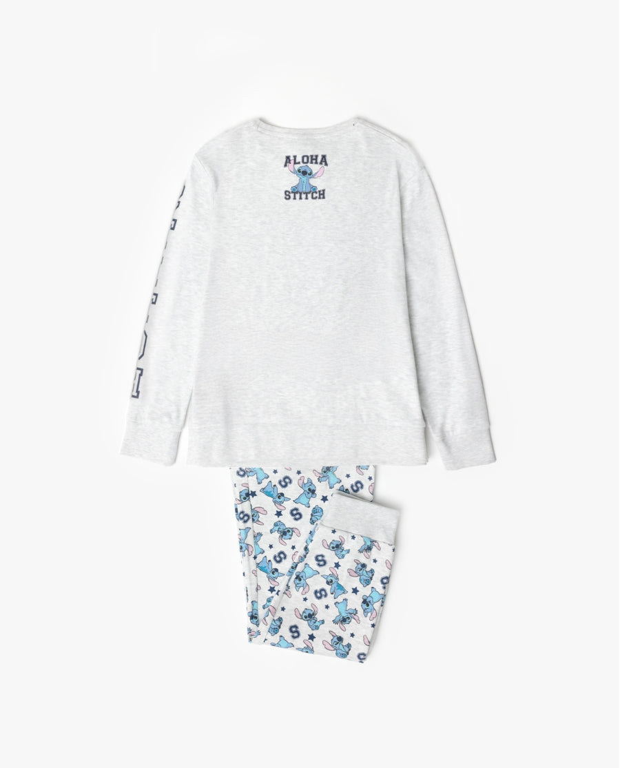 Pijama de Manga Comprida STITCH para Criança