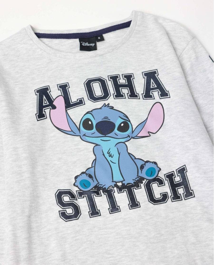 Pijama de Manga Comprida STITCH para Criança