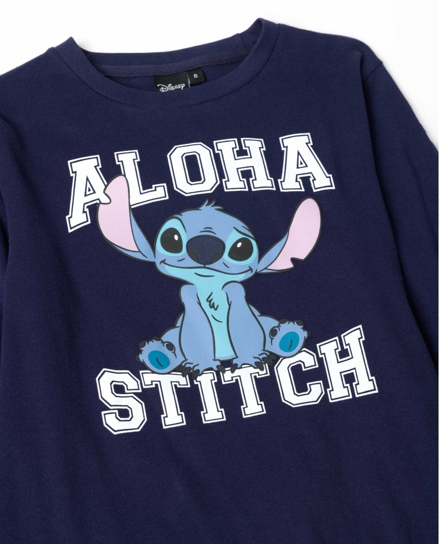 Pijama de Manga Comprida STITCH para Criança