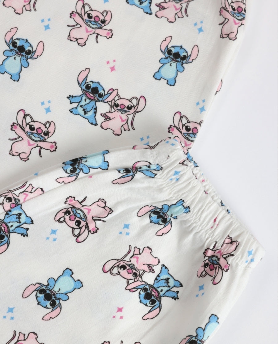 Pijama de Manga Comprida STITCH para Criança