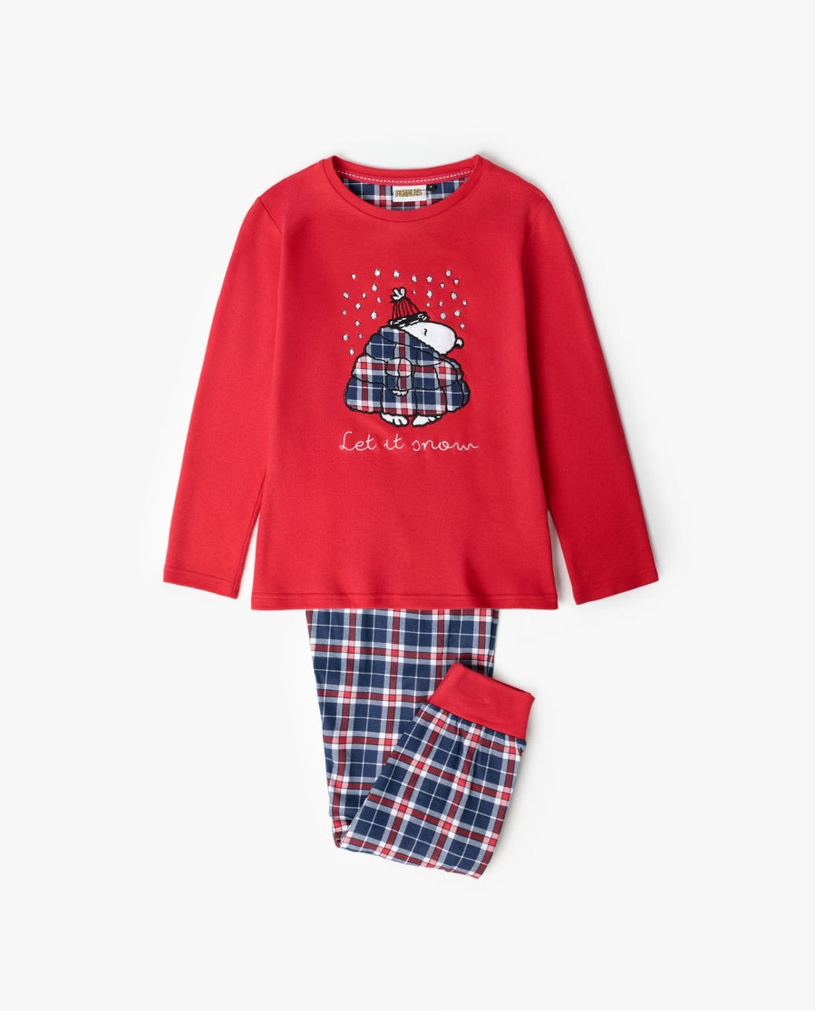 Pijama de Manga Comprida para Menina PEANUTS