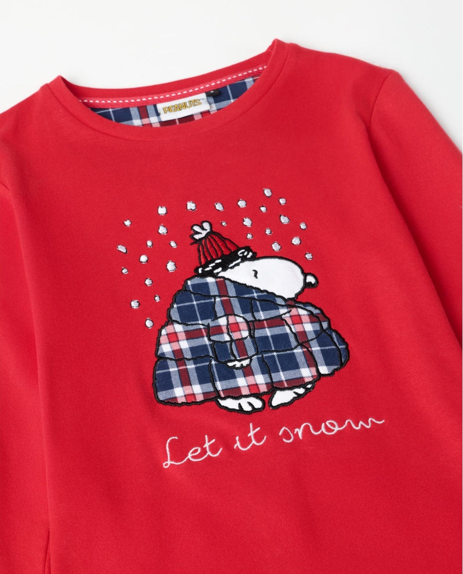 Pijama de Manga Comprida para Menina PEANUTS