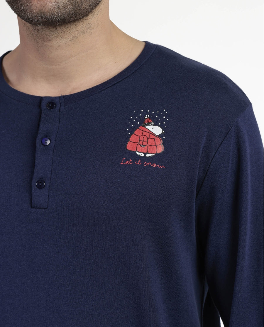 Pijama de Manga Comprida para Homem PEANUTS