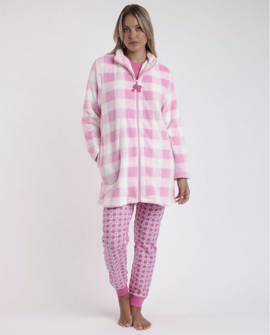 Robe Macio e Quente de Manga Comprida para Mulher BARBIE