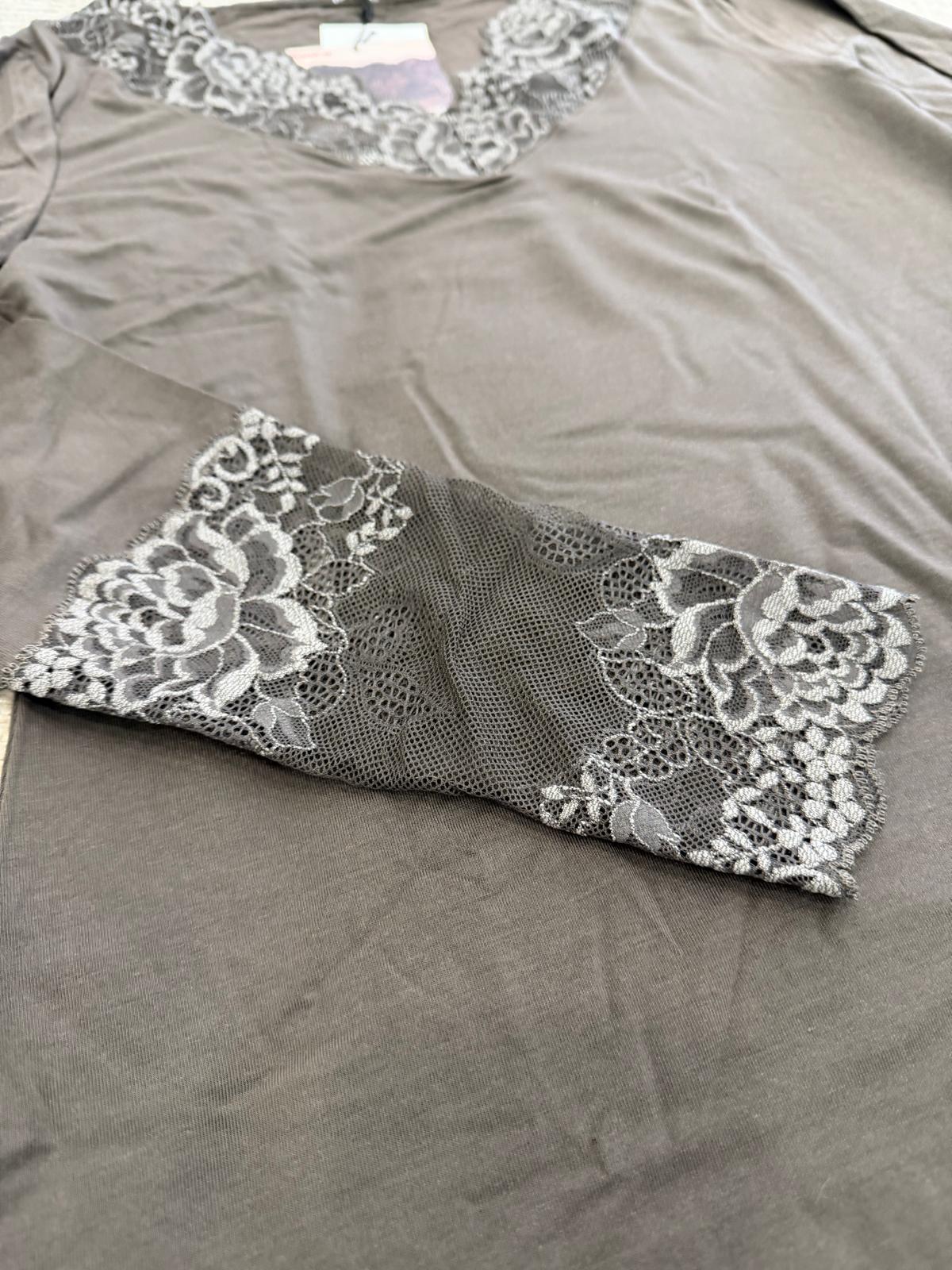 Camisola Rendada "GRETA" 122 manga comprida para Mulher