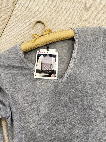 Camisola térmica "Lace Warm" manga comprida para Mulher