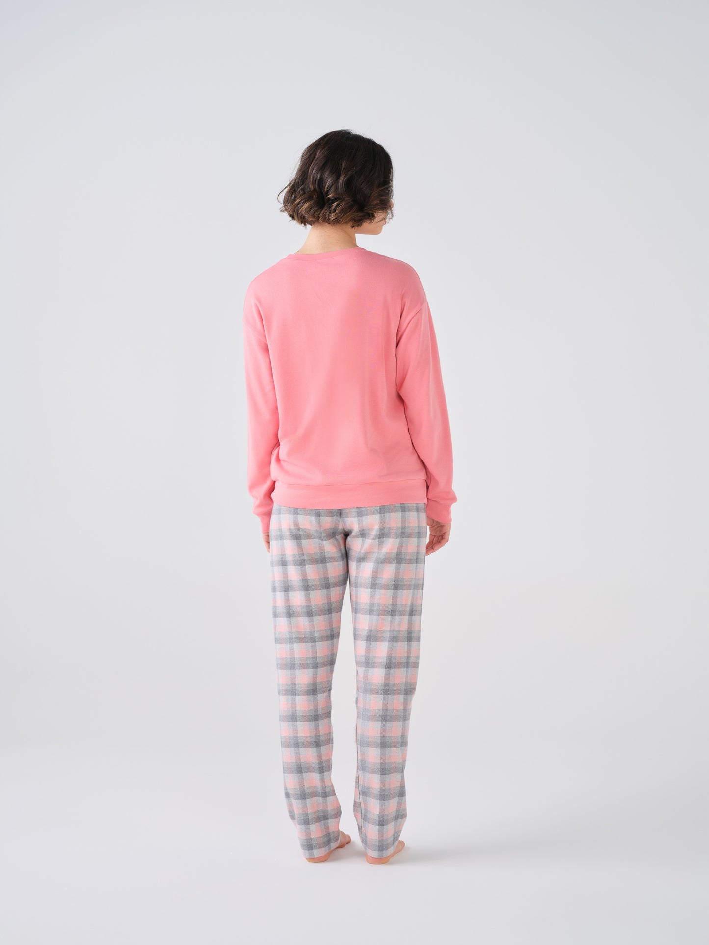 Pijama Feminino Cardado com Manga Comprida CONUAL