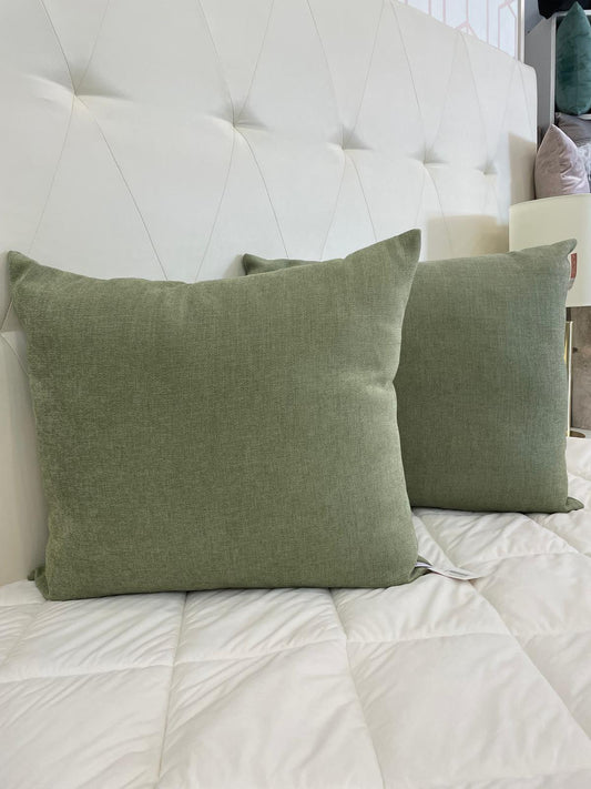 Almofada decorativa CAIRO em tecido Jacquard lisa com fecho
