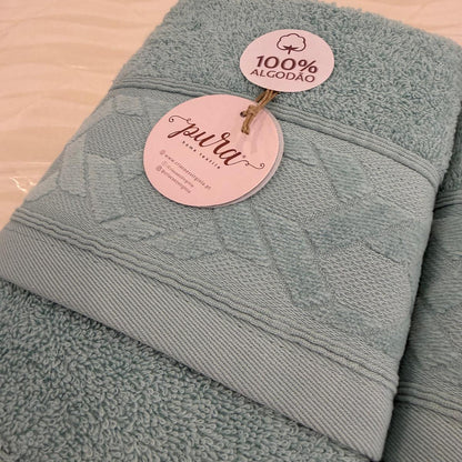 conjunto de toalhas de banho 100% algodão - 500gr/m2