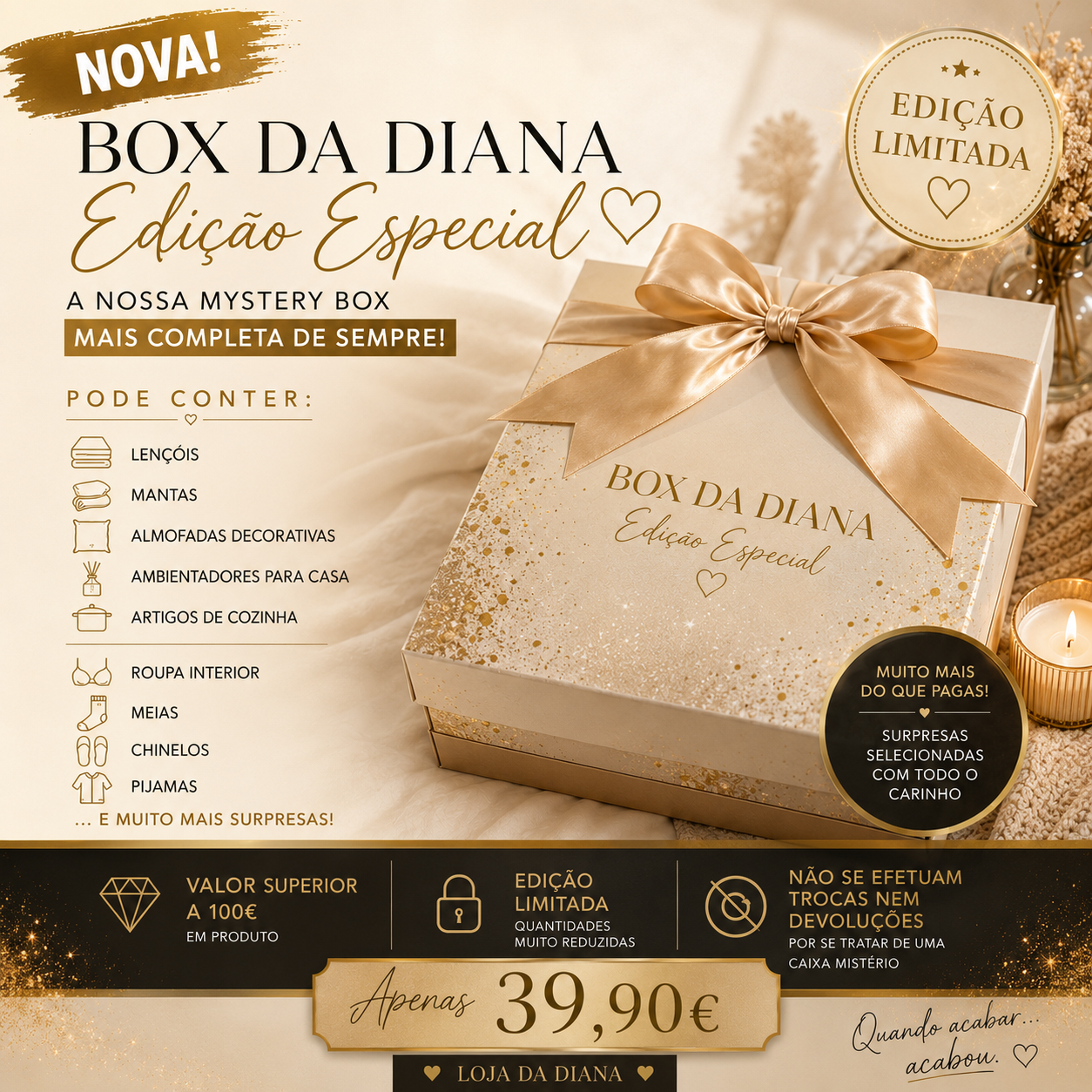 Caixa Surpresa Premium - Box da Diana Edição Especial ✨