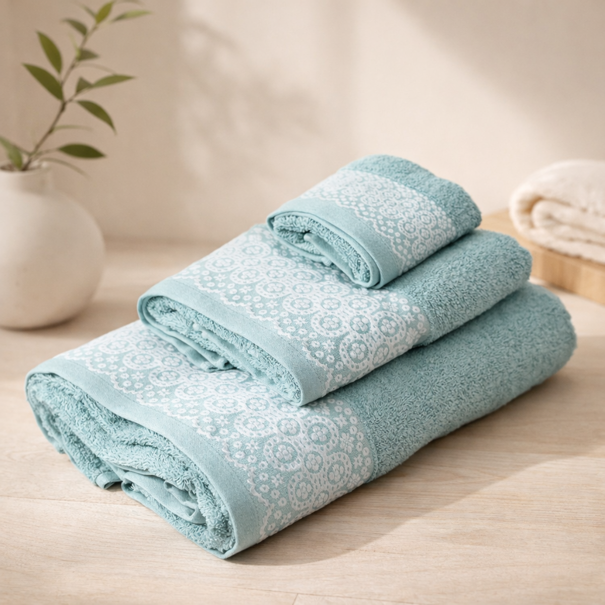 conjunto de toalhas de banho 100% algodão - 400gr/m2