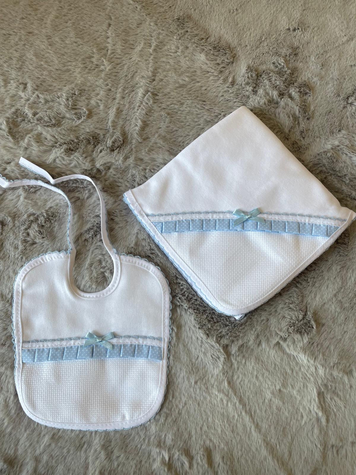 Conjunto Fraldinha e Babete com Laçinho (PERSONALIZAR)