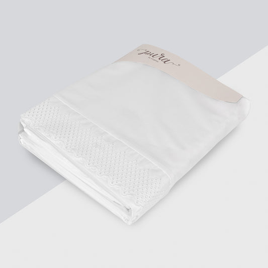 Jogo de Cama "Dália" 100% Algodão Branco