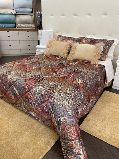 Edredon de Veludo 250x260 com duas almofadas cheias incluídas