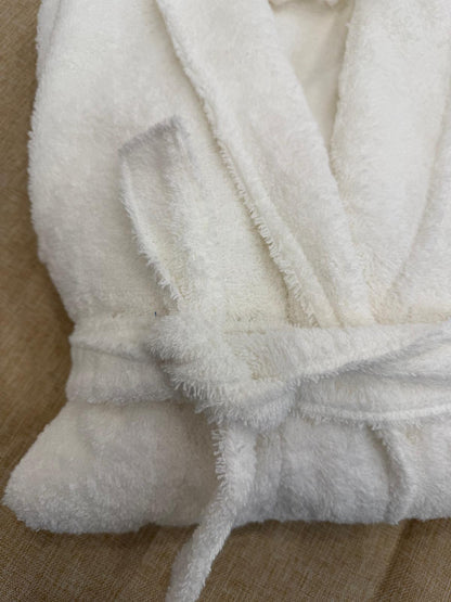 Roupão de Banho em Felpo 100% Algodão com Cinto Ajustável e Bolsos Frontais