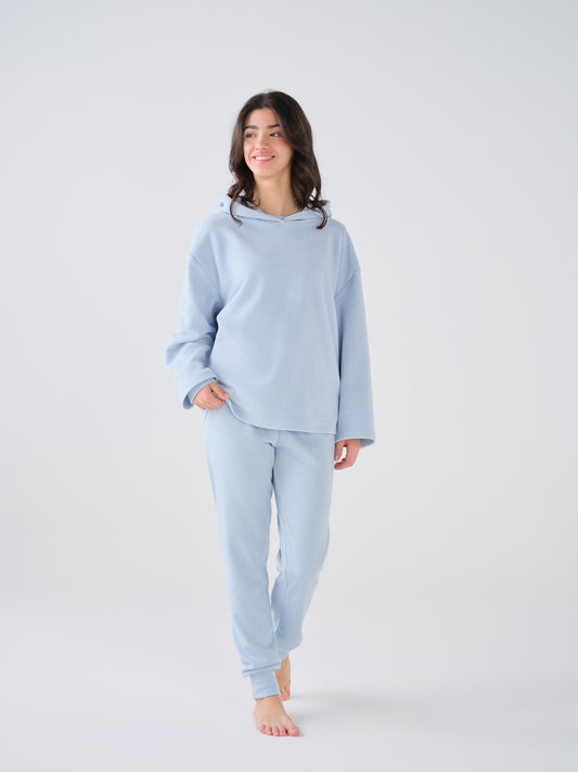 Camisolão Feminino tipo Polar com Manga Comprida e capuz CONUAL
