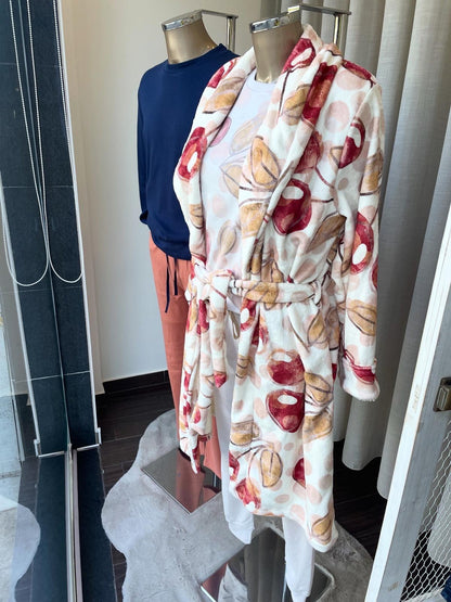 Robe Feminino tipo Polar de Trespasse com Manga Comprida CONUAL