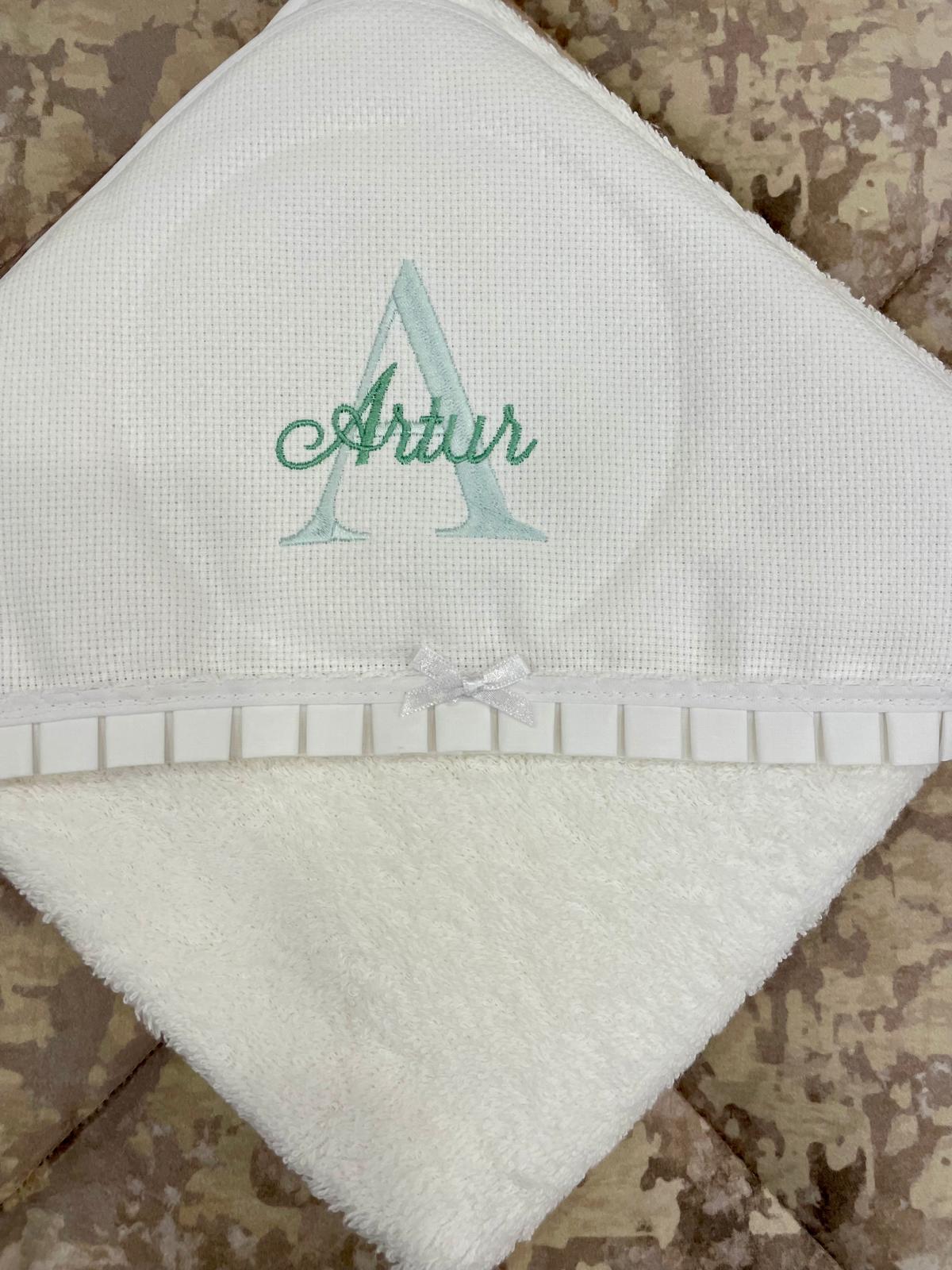 Toalha de Banho com Capuz de Bebé (PERSONALIZAR)