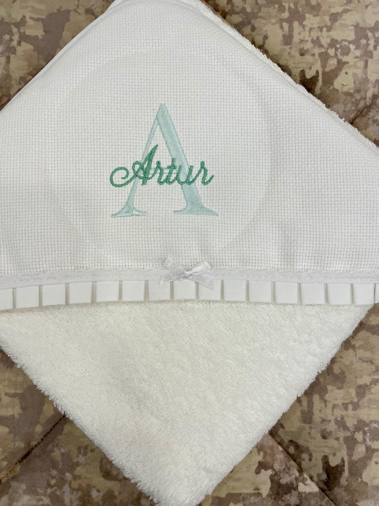Toalha de Banho com Capuz de Bebé (PERSONALIZAR)