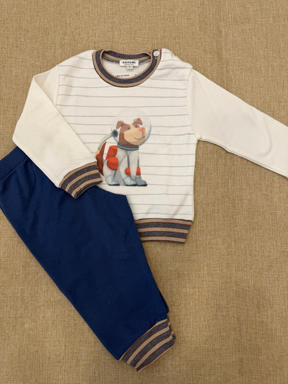 Pijama de Criança Menino Cardado CONUAL