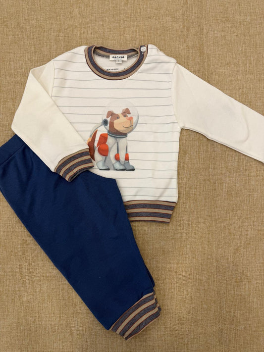 Pijama de Criança Menino Cardado CONUAL