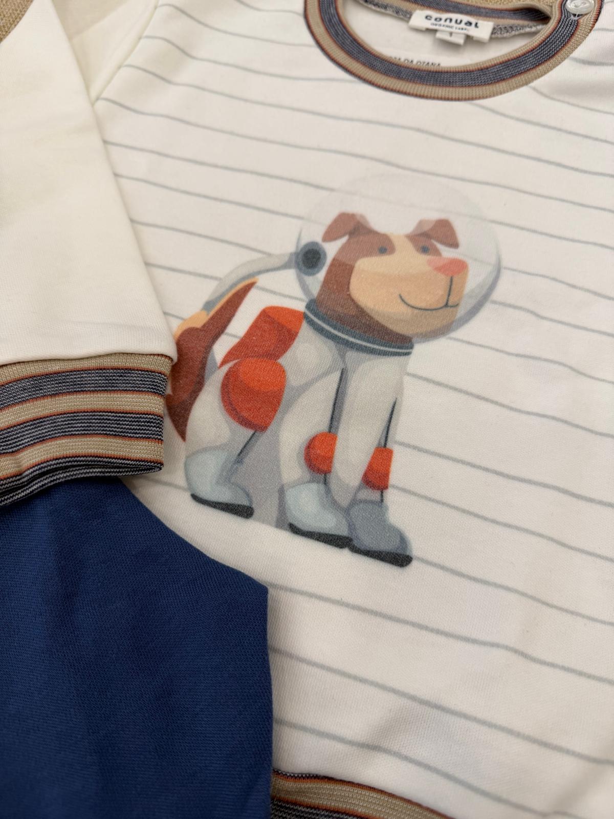 Pijama de Criança Menino Cardado CONUAL