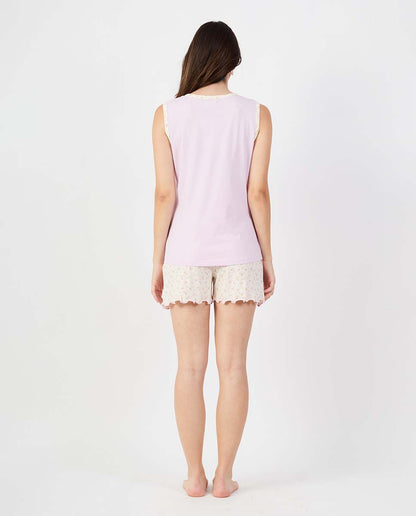 Pijama Javier Golmar para Mulher Manga Cava e Calção