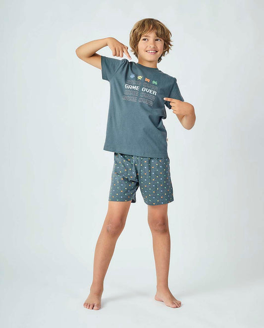 Pijama Javier Golmar para Criança Manga Curta e Calção