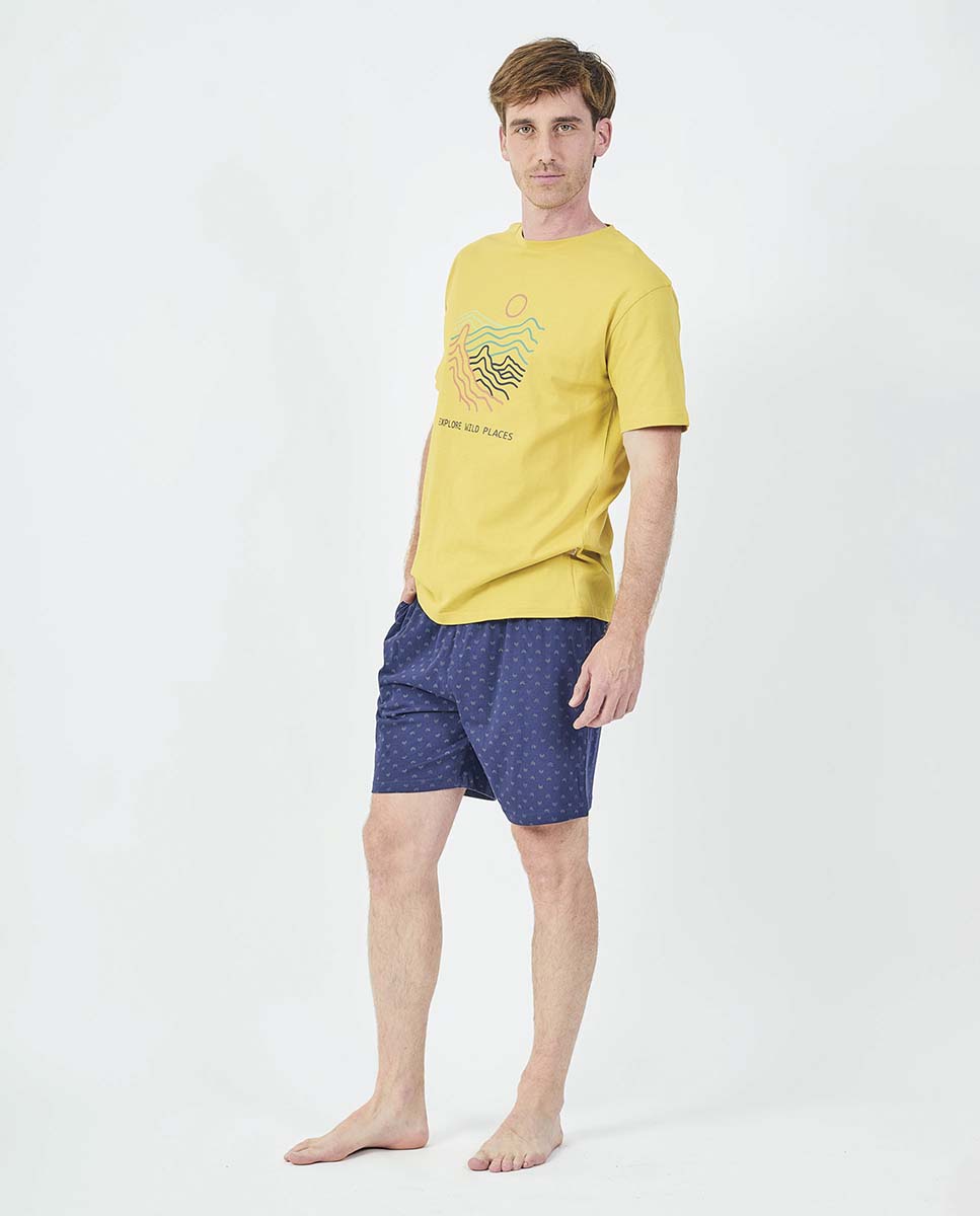 Pijama Javier Golmar para Homem Manga Curta e Calção