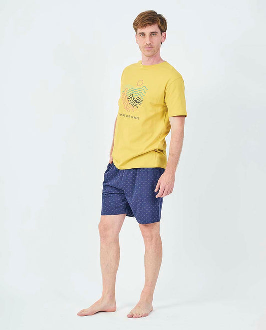 Pijama Javier Golmar para Homem Manga Curta e Calção