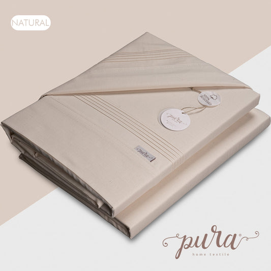 Jogo de Cama Coleção "Safira" 100% Algodão (Cores Neutras)
