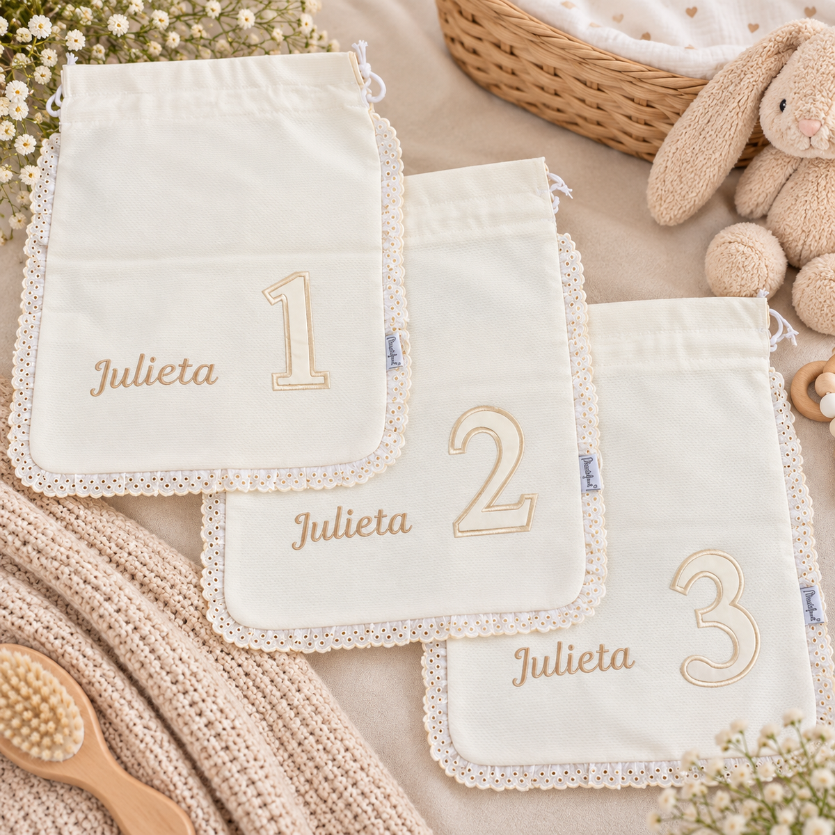 conjunto de sacos para organizar mala maternidade